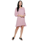 Mantra Solid A-line Dress