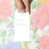 Mantra white floral printed butter-fly sleeve dress.