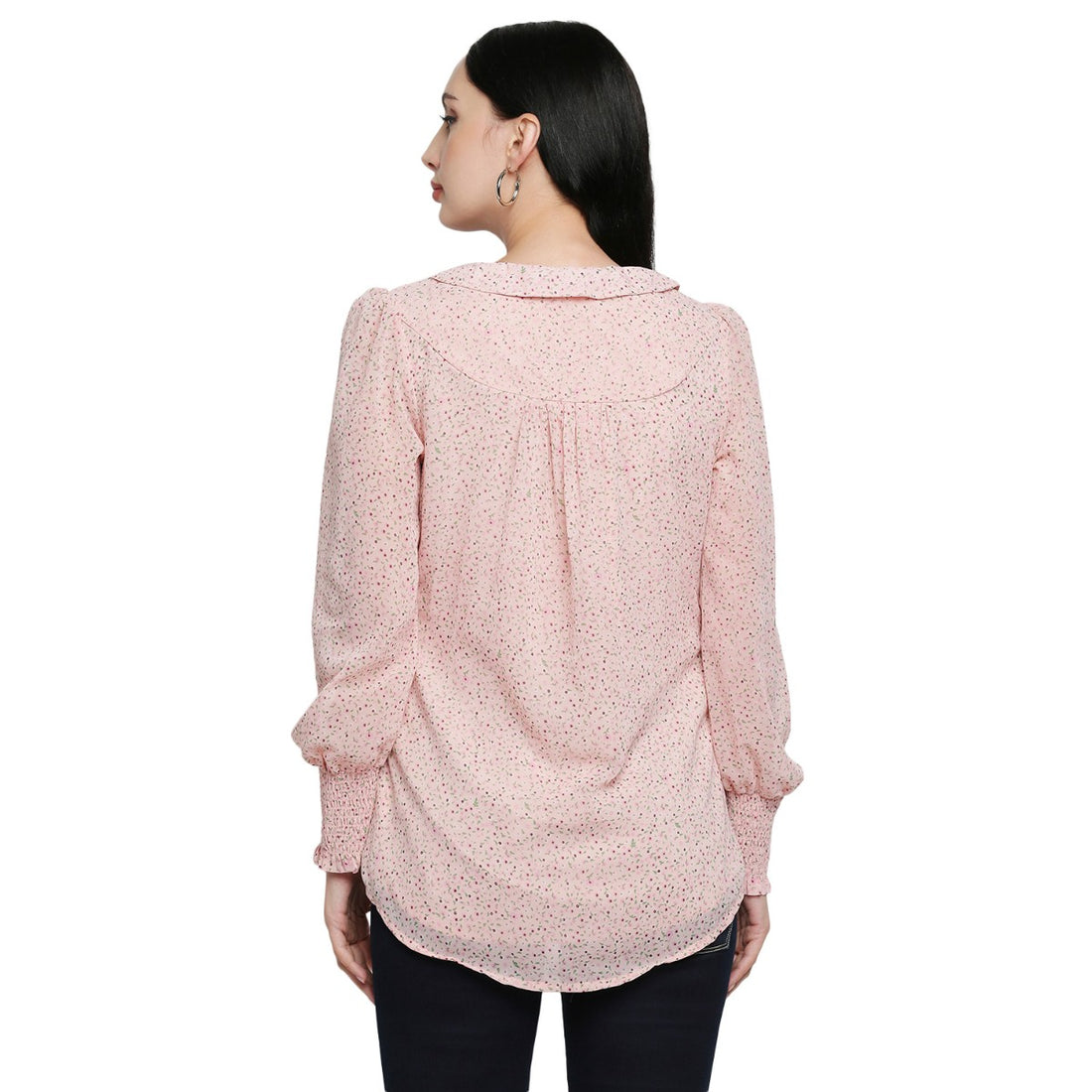 Mantra pink floral printed shirt