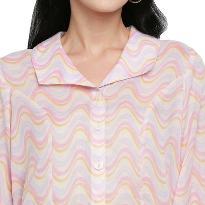 Mantra multi color printed shirt