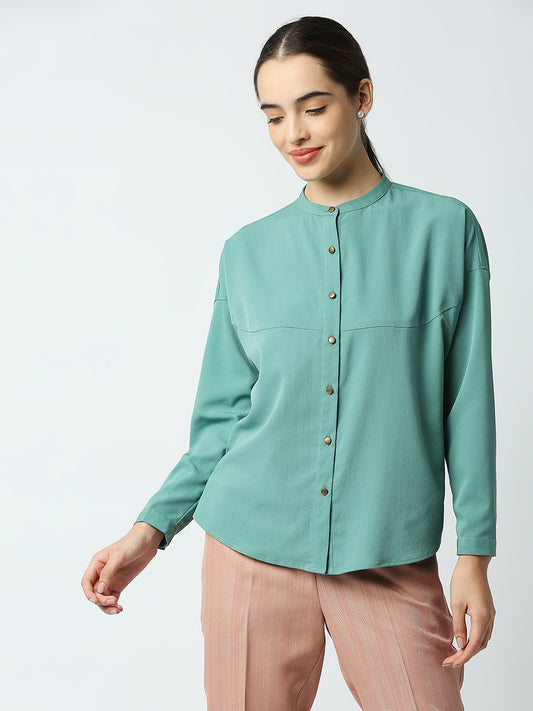 Mantra Solid yoke shirt