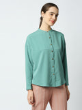 Mantra Solid yoke shirt