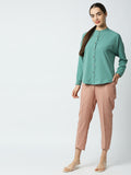 Mantra Solid yoke shirt