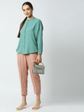 Mantra Solid yoke shirt