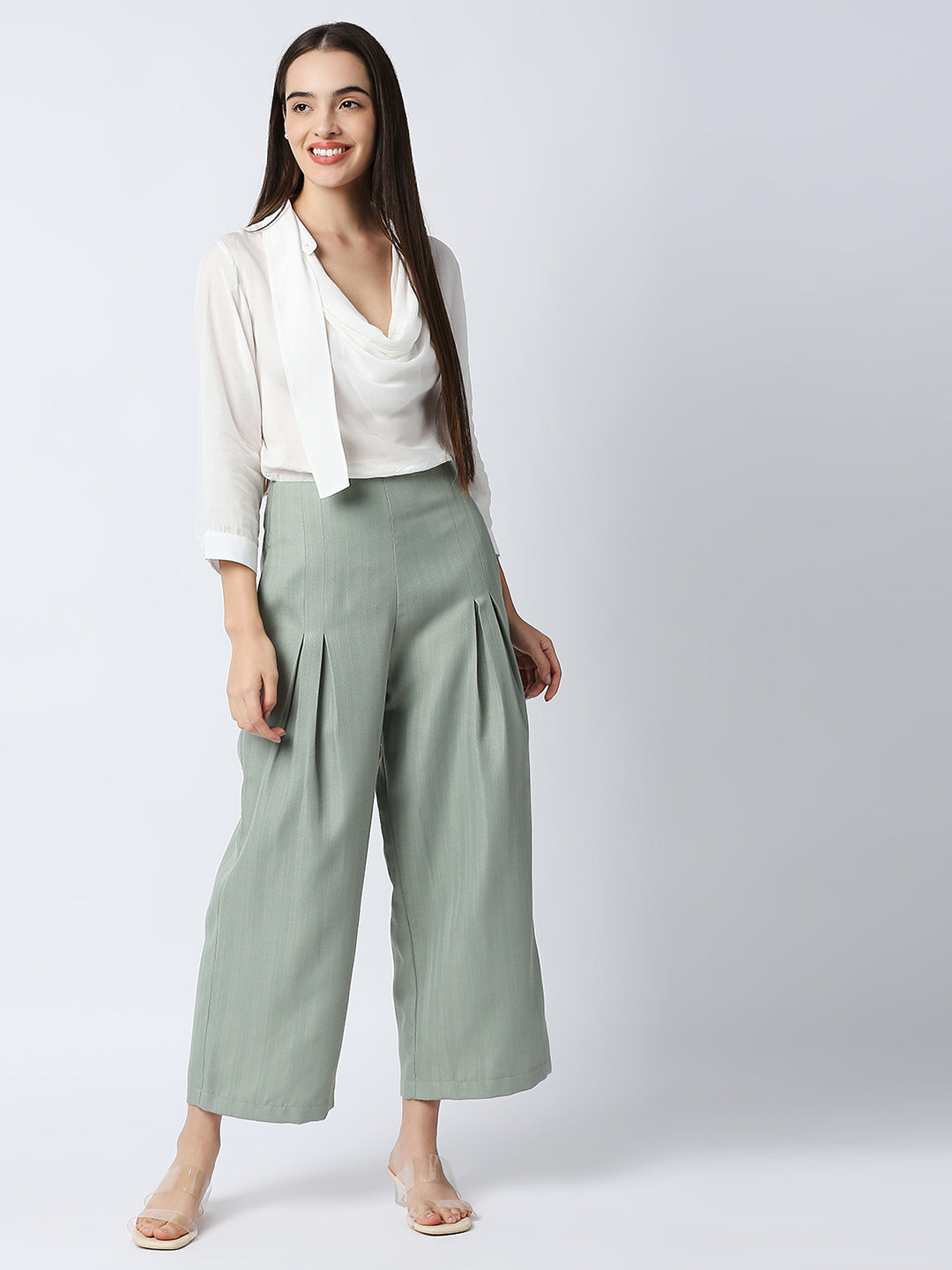 Mantra high waist pleated pant