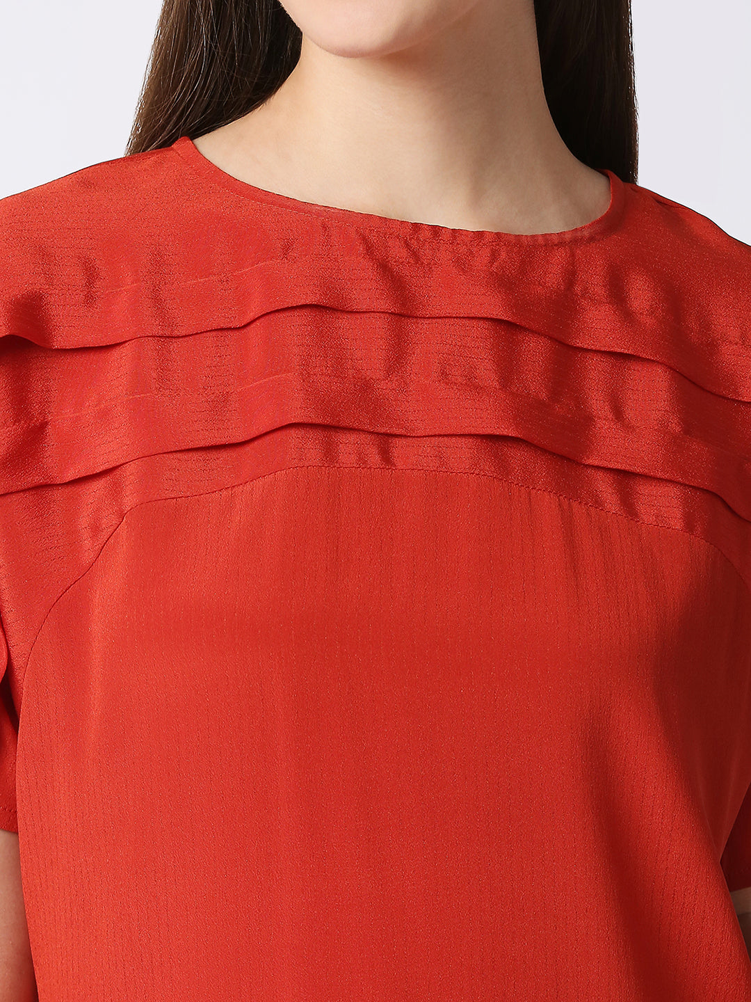 Mantra Solid pleats top