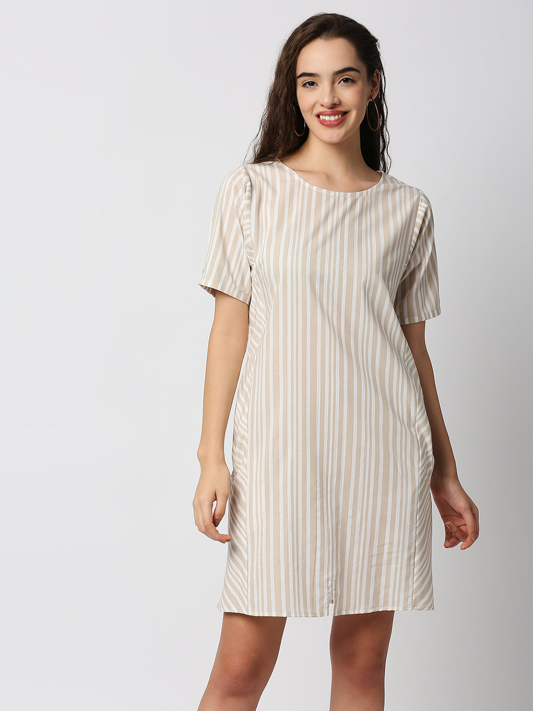 Mantra striped  A-line dress