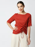 Mantra  drawstring top
