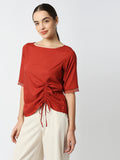 Mantra  drawstring top
