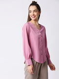 Mantra balloon sleeve shirt