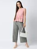 "Mantra sleeveless tier top"
