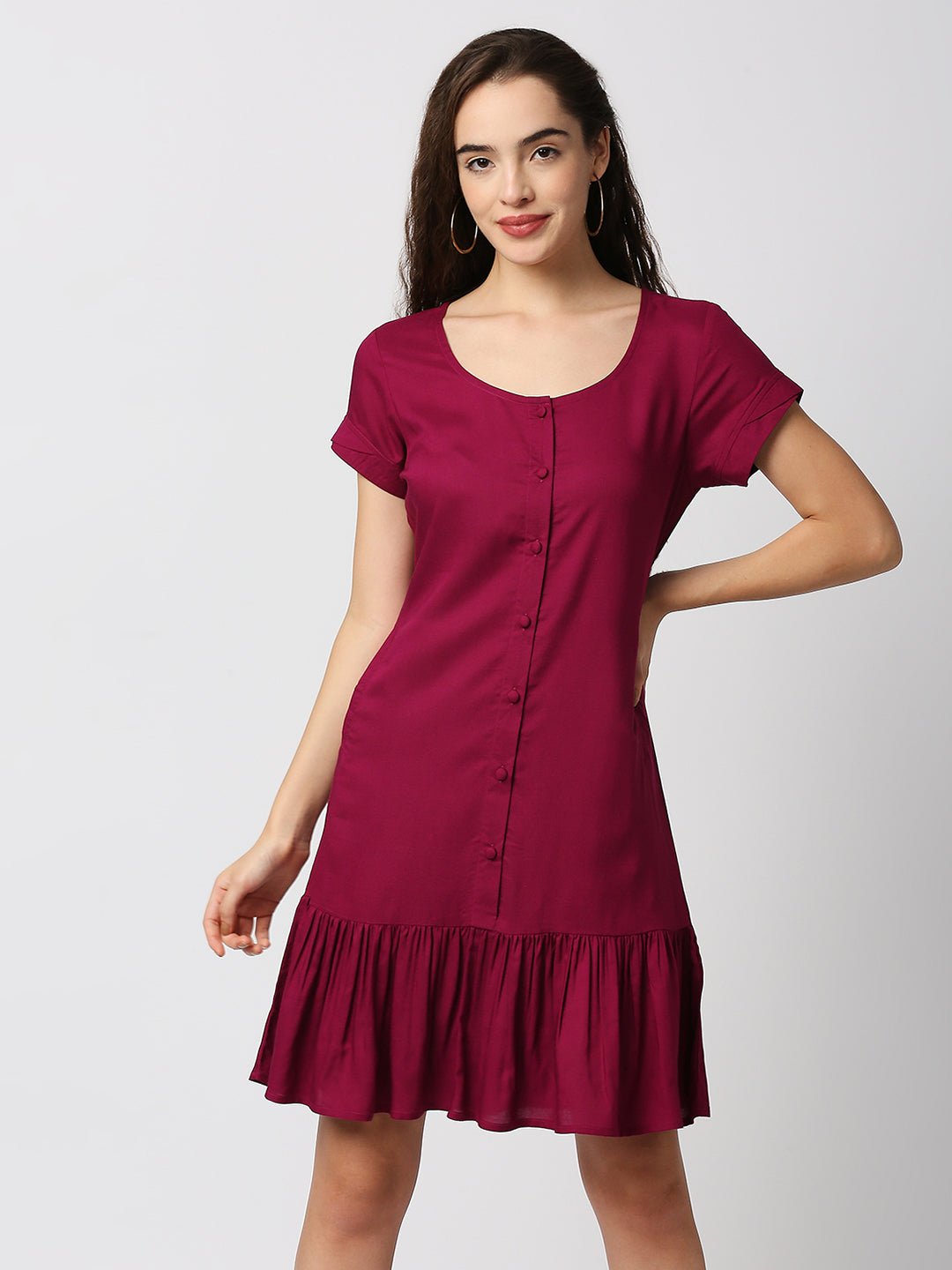 Mantra A-line  gathered dress