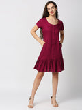 Mantra A-line  gathered dress