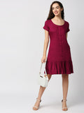 Mantra A-line  gathered dress
