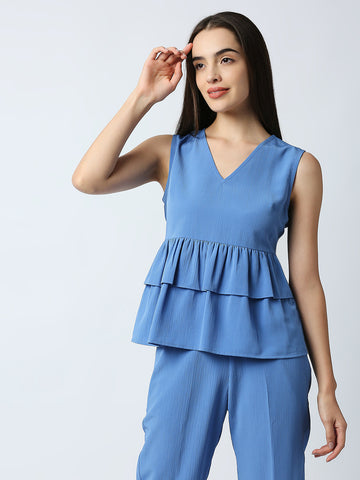 Mantra sleeveless tier top