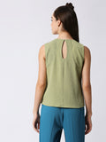 Mantra sleevless front, back yoke top