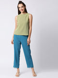 Mantra sleevless front, back yoke top