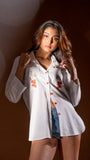 Mantra White Embroidered shirt