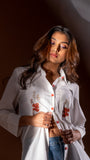 Mantra White Embroidered shirt