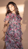 Mantra Pink Printed Maxi dress