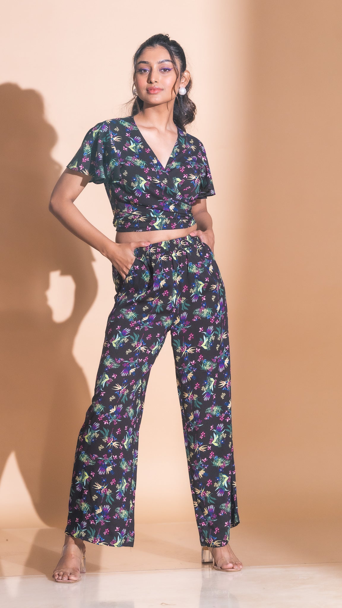 Mantra Black Printed co-ord set