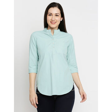 Mantra green front pocket top